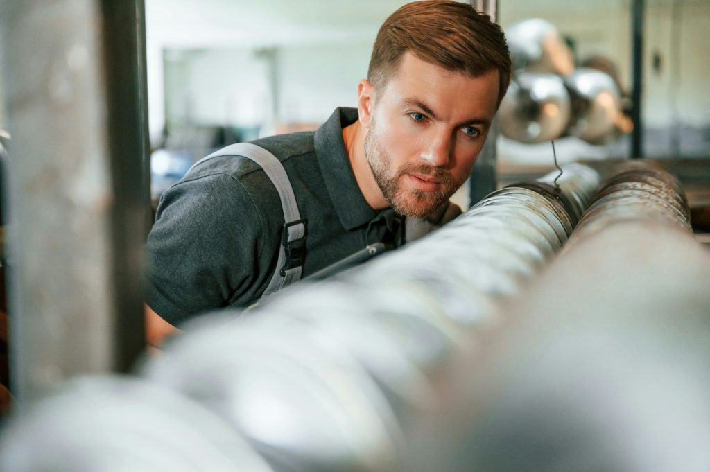 HVAC air duct installation
