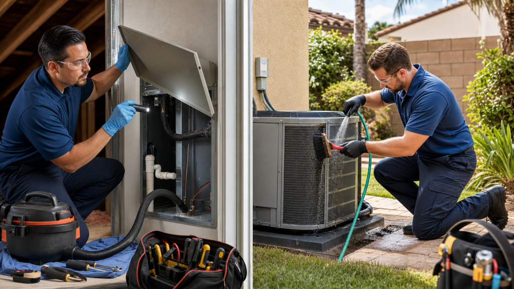Anaheim Pre-Summer HVAC Tune-Up Checklist: Coil Cleaning and Drain Issues